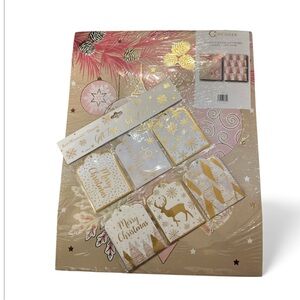 C. Wonder Festive colorful 2 designs gift box’s Gold and  Gift Tags
